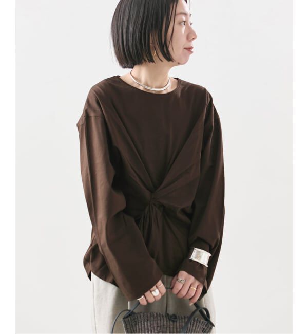 journal standard L'essage「《予約》【金子綾さん着用】ツイストプルオーバー」|Tシャツ・カットソー|