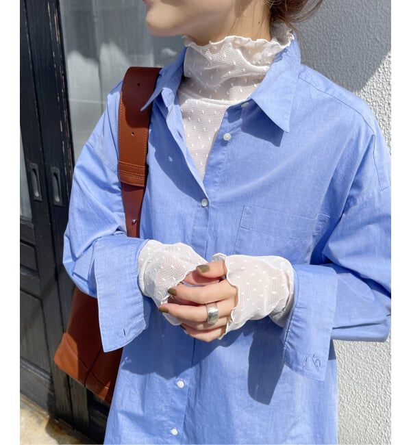 Spick and Span「《追加》ドットチュールハイネックプルオーバー」|Tシャツ・カットソー|