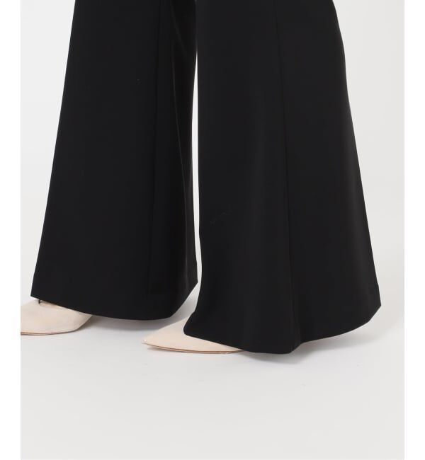 NOBLE「《予約》ジャージーフレアパンツ」|スラックス|