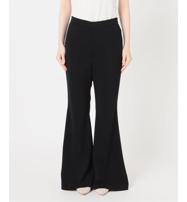 NOBLE「《予約》ジャージーフレアパンツ」|スラックス|