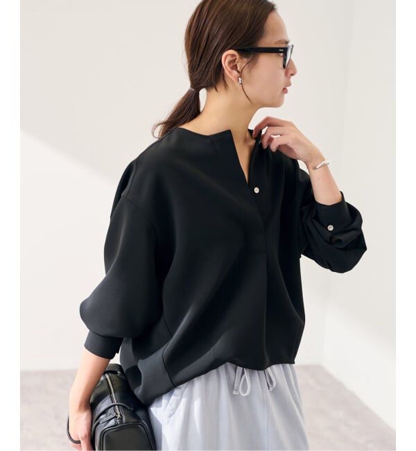 FRAMeWORK「ライトダブルクロスコクーンブラウス」|シャツ・ブラウス|