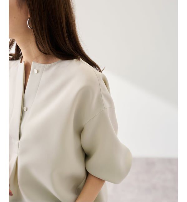 FRAMeWORK「ライトダブルクロスコクーンブラウス」|シャツ・ブラウス|