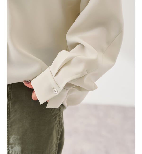 FRAMeWORK「ライトダブルクロスコクーンブラウス」|シャツ・ブラウス|