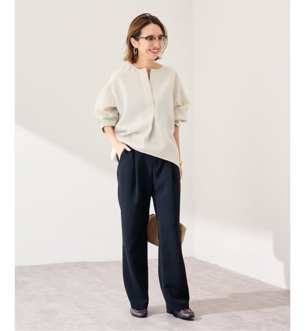 FRAMeWORK「ライトダブルクロスコクーンブラウス」|シャツ・ブラウス|