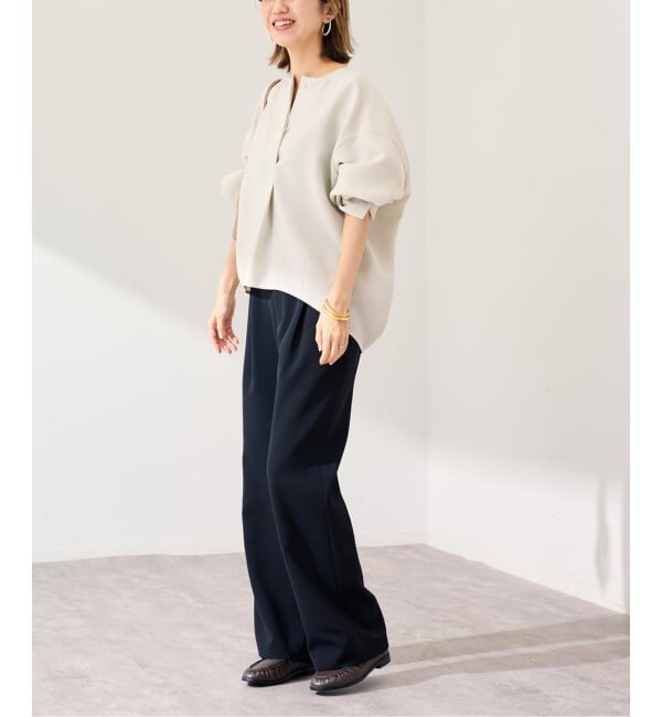 FRAMeWORK「ライトダブルクロスコクーンブラウス」|シャツ・ブラウス|