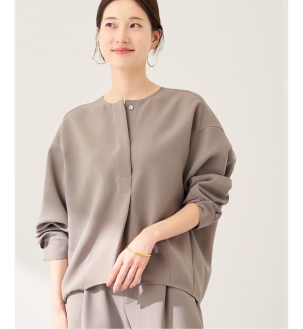 FRAMeWORK「ライトダブルクロスコクーンブラウス」|シャツ・ブラウス|