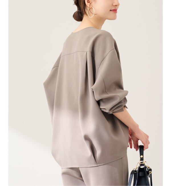 FRAMeWORK「ライトダブルクロスコクーンブラウス」|シャツ・ブラウス|