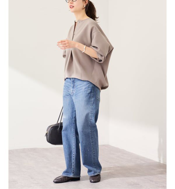 FRAMeWORK「ライトダブルクロスコクーンブラウス」|シャツ・ブラウス|