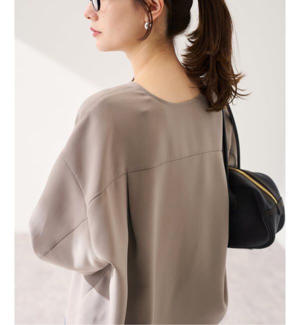 FRAMeWORK「ライトダブルクロスコクーンブラウス」|シャツ・ブラウス|