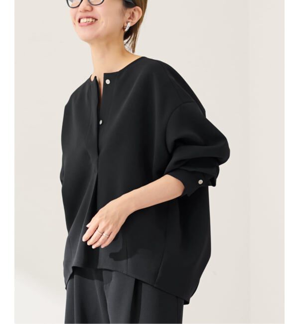 FRAMeWORK「ライトダブルクロスコクーンブラウス」|シャツ・ブラウス|