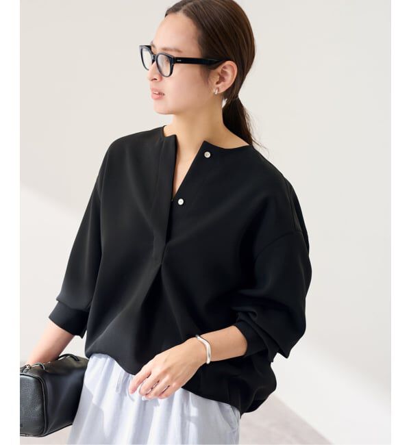 FRAMeWORK「ライトダブルクロスコクーンブラウス」|シャツ・ブラウス|