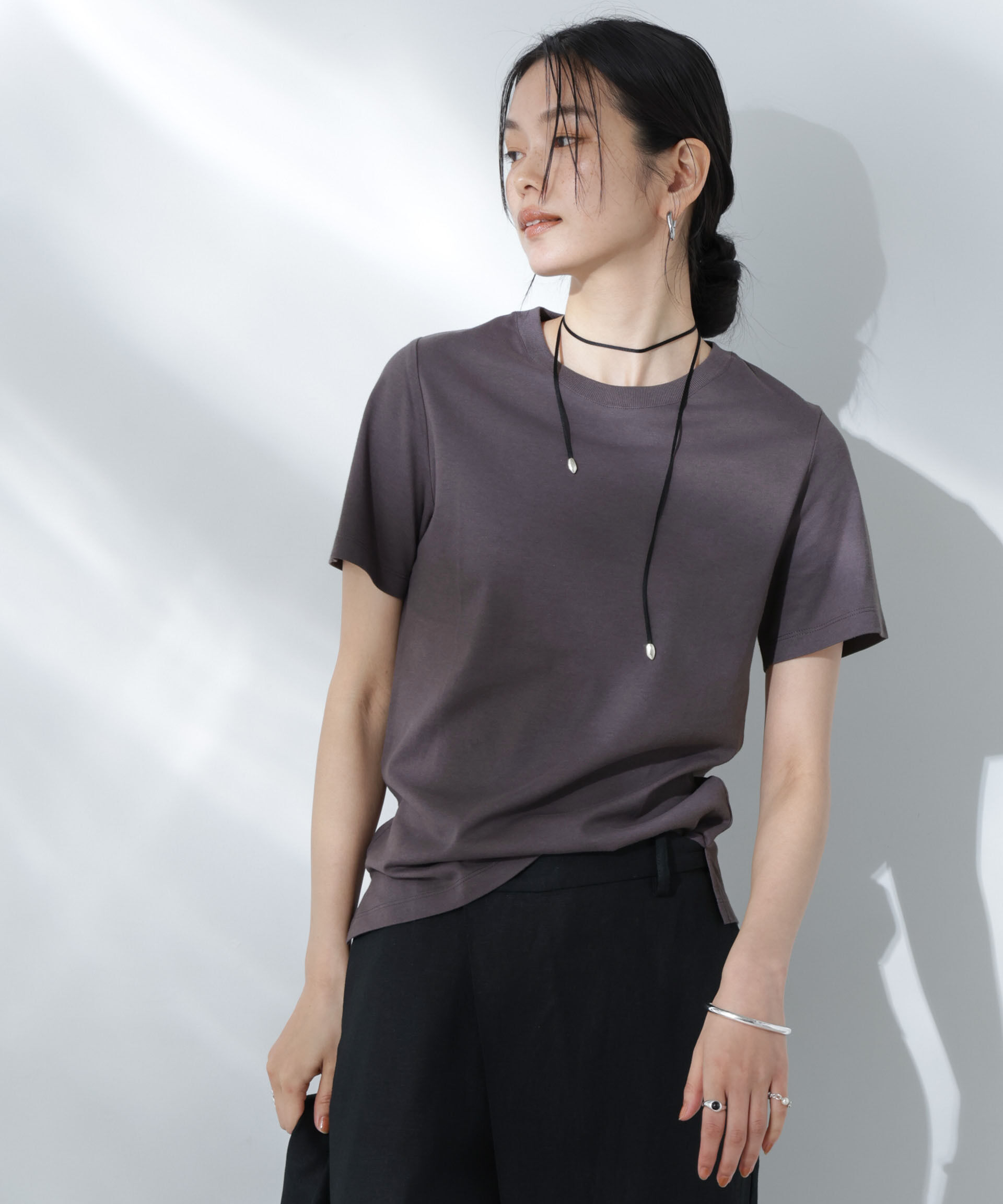 nano･universe「Anti Soaked(R) 汗染み防止クルーネックTシャツ」|Tシャツ・カットソー|