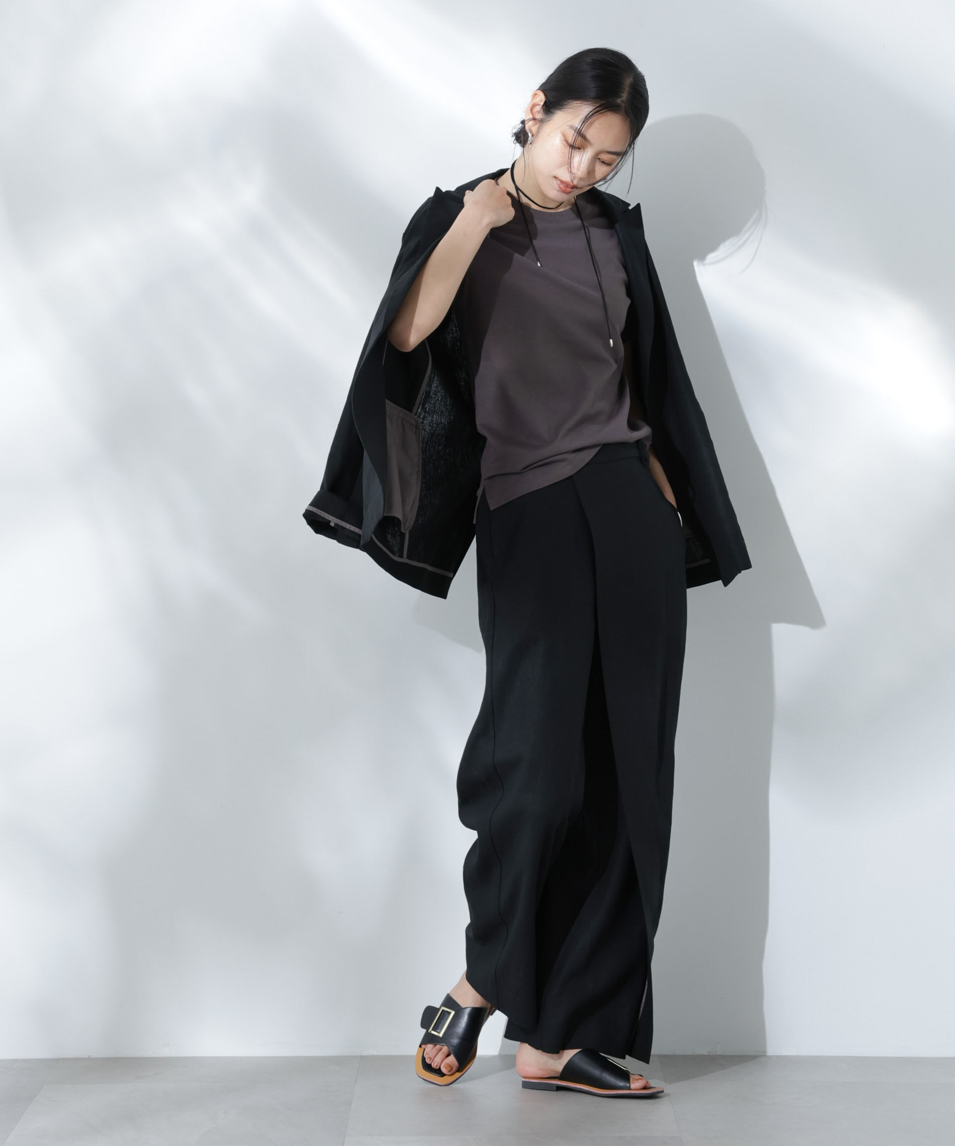 nano･universe「Anti Soaked(R) 汗染み防止クルーネックTシャツ」|Tシャツ・カットソー|