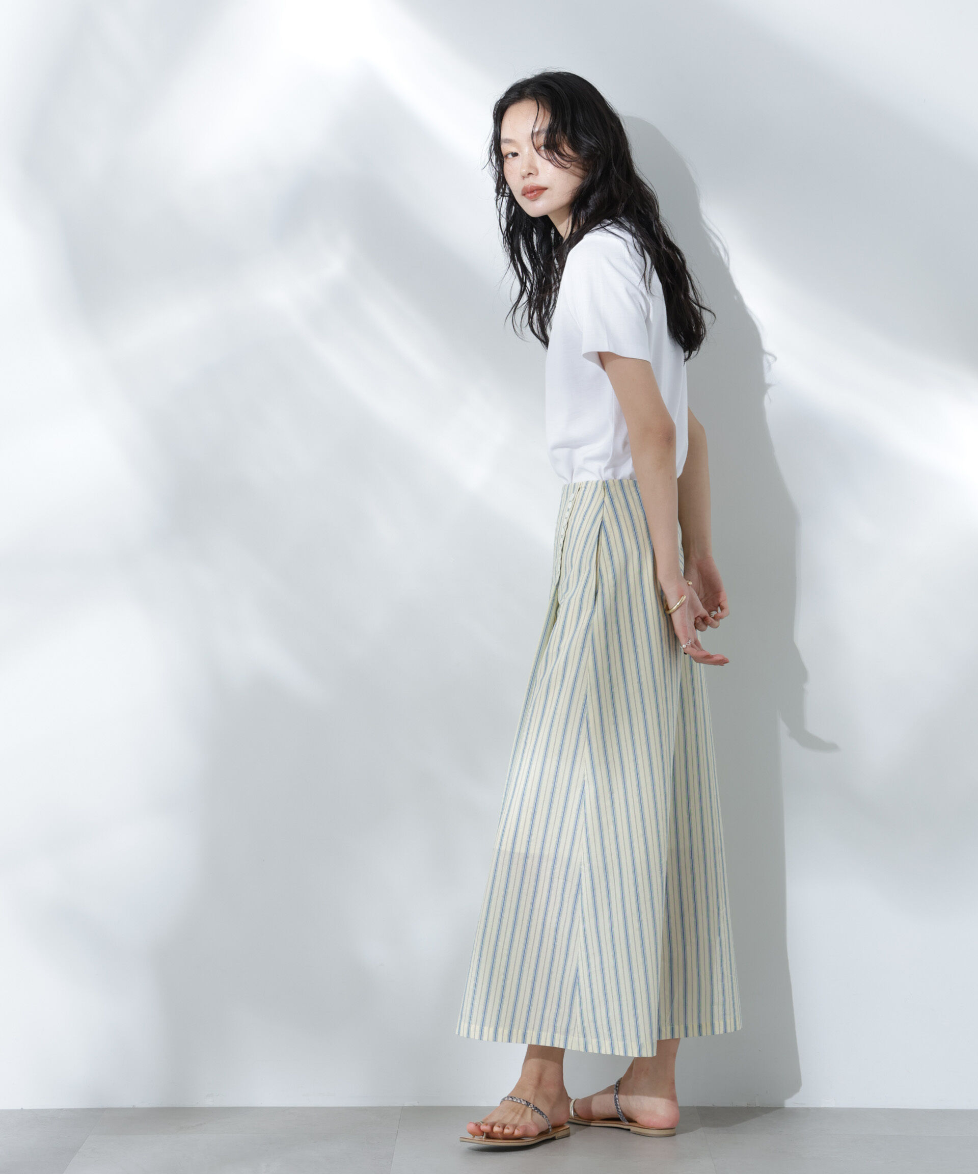 nano･universe「Anti Soaked(R) 汗染み防止クルーネックTシャツ」|Tシャツ・カットソー|