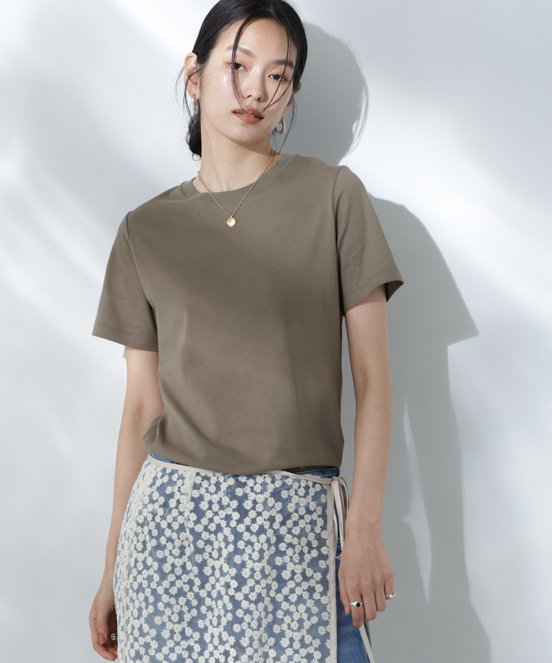 nano･universe「Anti Soaked(R) 汗染み防止クルーネックTシャツ」|Tシャツ・カットソー|