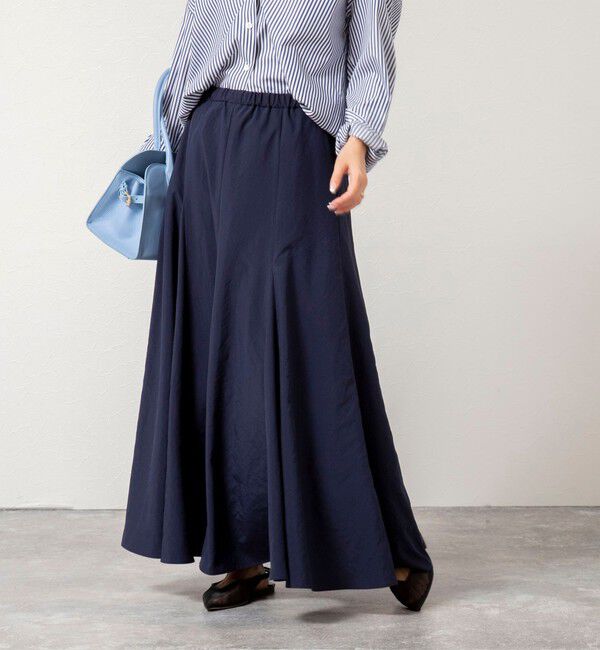 NOLLEY'S「【WEB＆一部店舗限定色アイテム】ウォッシャブルヴィンテージタフタマチ入りマキシスカート」|スカート|