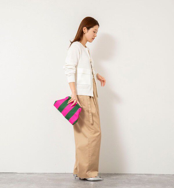 Rie Miller「《手洗い可能》テープヤーンZIP UPカーディガン」|カーディガン|