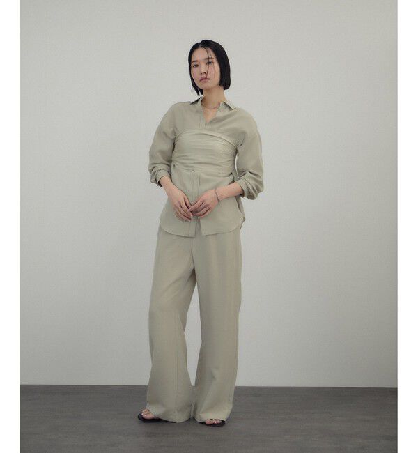 SALON adam et rope'「[26SS]GENTLE SILK シャツ / セットアップ対応・洗える」|シャツ・ブラウス|