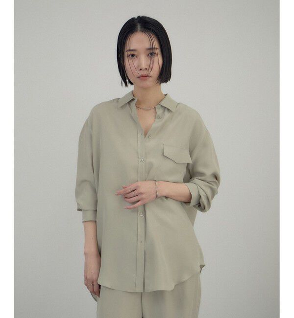 SALON adam et rope'「[26SS]GENTLE SILK シャツ / セットアップ対応・洗える」|シャツ・ブラウス|