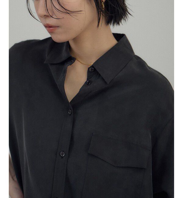 SALON adam et rope'「[26SS]GENTLE SILK シャツ / セットアップ対応・洗える」|シャツ・ブラウス|