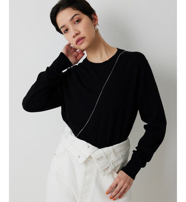  「16Gテンジクプルオーバー」|ニット・セーター|ブラック