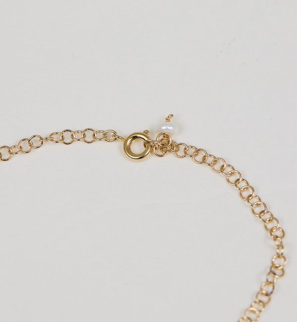  「サークルチェーンストーンネックレス」|リング|