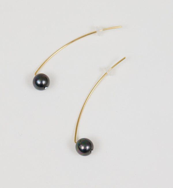  「シェルパールラインフックピアス」|リング|