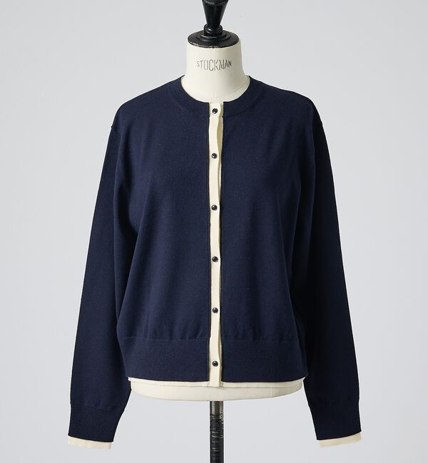 collex「バイカラーコンパクトカーディガン」|カーディガン|