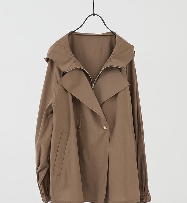 collex「レイヤード風ジップアップコート【予約】」|ブルゾン・スタジャン|