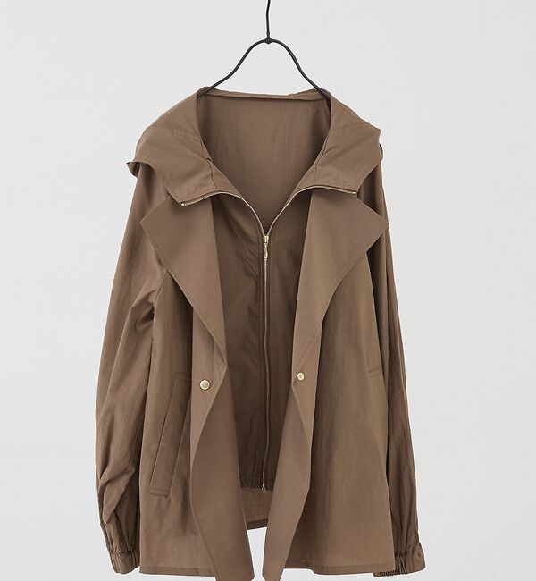 collex「レイヤード風ジップアップコート【予約】」|ブルゾン・スタジャン|