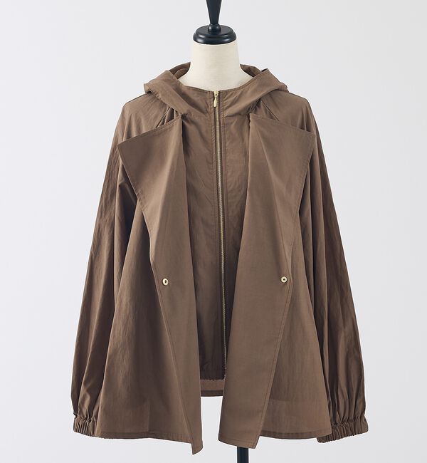 collex「レイヤード風ジップアップコート【予約】」|ブルゾン・スタジャン|