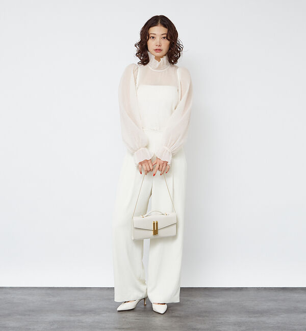 Rouge vif「ハイネックフリルシアーブラウス」|シャツ・ブラウス|