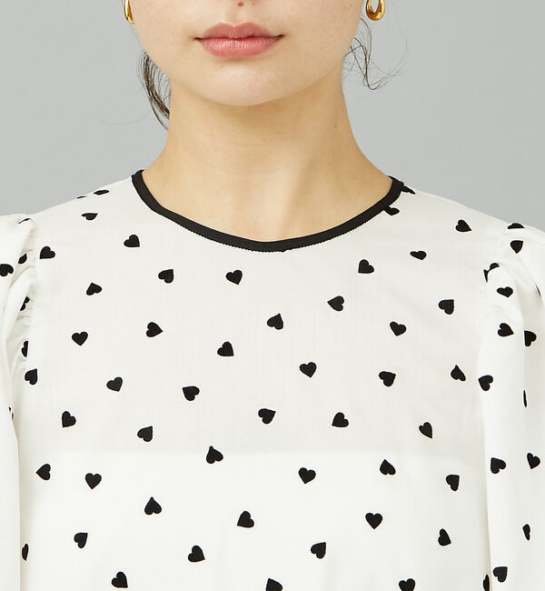 Rouge vif「ハートフロッキーブラウス」|シャツ・ブラウス|