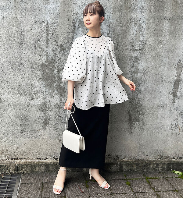 Rouge vif「ハートフロッキーブラウス」|シャツ・ブラウス|