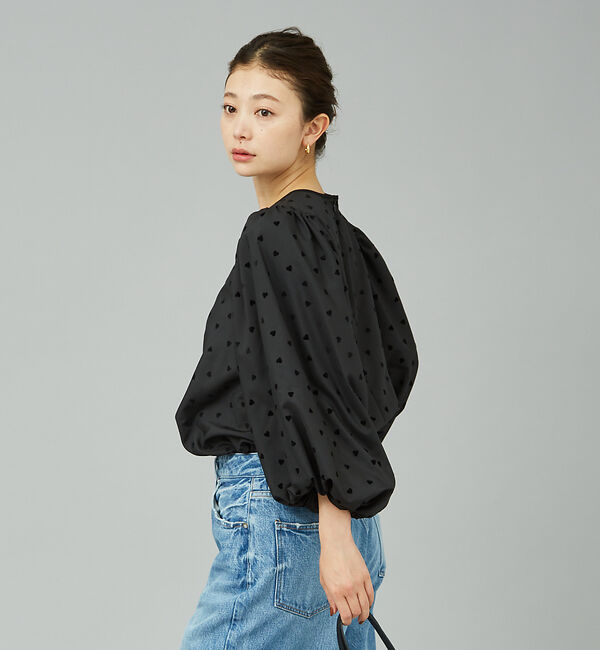 Rouge vif「ハートフロッキーブラウス」|シャツ・ブラウス|