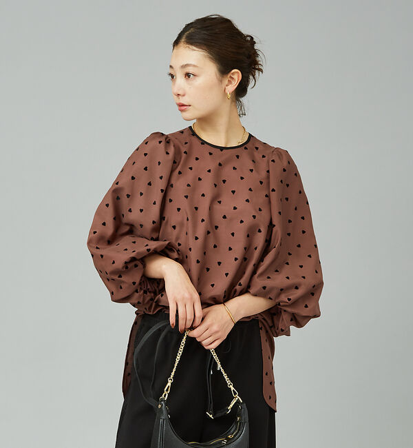 Rouge vif「ハートフロッキーブラウス」|シャツ・ブラウス|