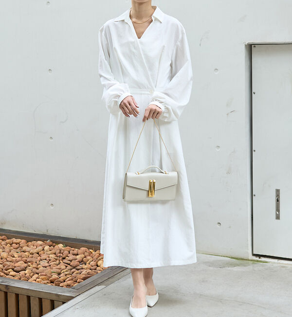 Rouge vif「カシュクールワンピース」|ワンピース|ホワイト