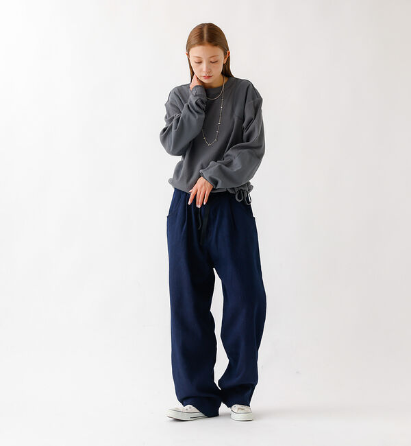 Rouge vif「【JOHNBULL/ジョンブル】ドビーデニムイージーパンツ/パンツ/デニム【WE」|デニム|