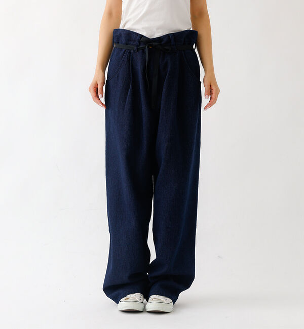 Rouge vif「【JOHNBULL/ジョンブル】ドビーデニムイージーパンツ/パンツ/デニム【WE」|デニム|