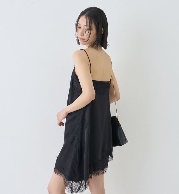 Rouge vif「【セットアップ対応】レースサテンアシンメトリーキャミソール【予約】」|キャミソール|