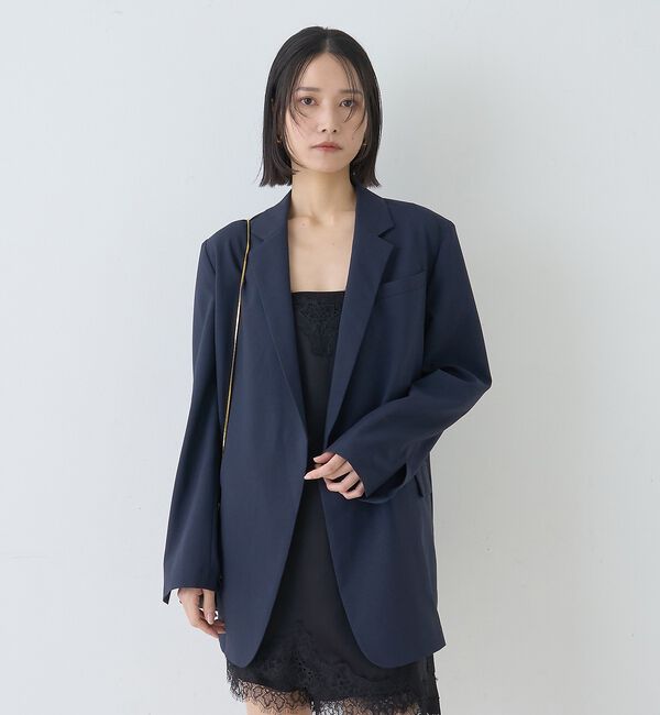 Rouge vif「【セットアップ対応】レースサテンアシンメトリーキャミソール【予約】」|キャミソール|