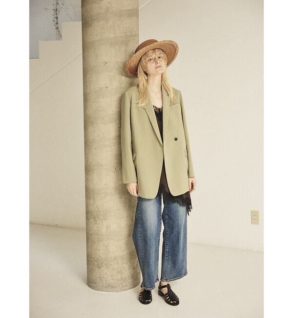 Rouge vif「【セットアップ対応】レースサテンアシンメトリーキャミソール【予約】」|キャミソール|