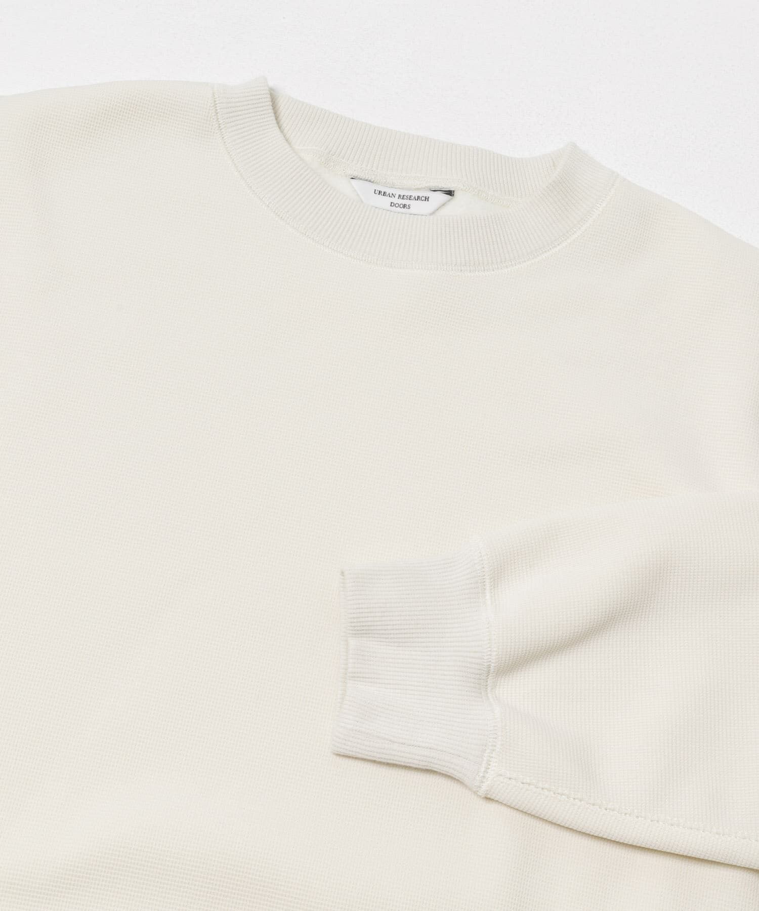 URBAN RESEARCH DOORS「ワッフルフリースクルーネックプルオーバー」|Tシャツ・カットソー|