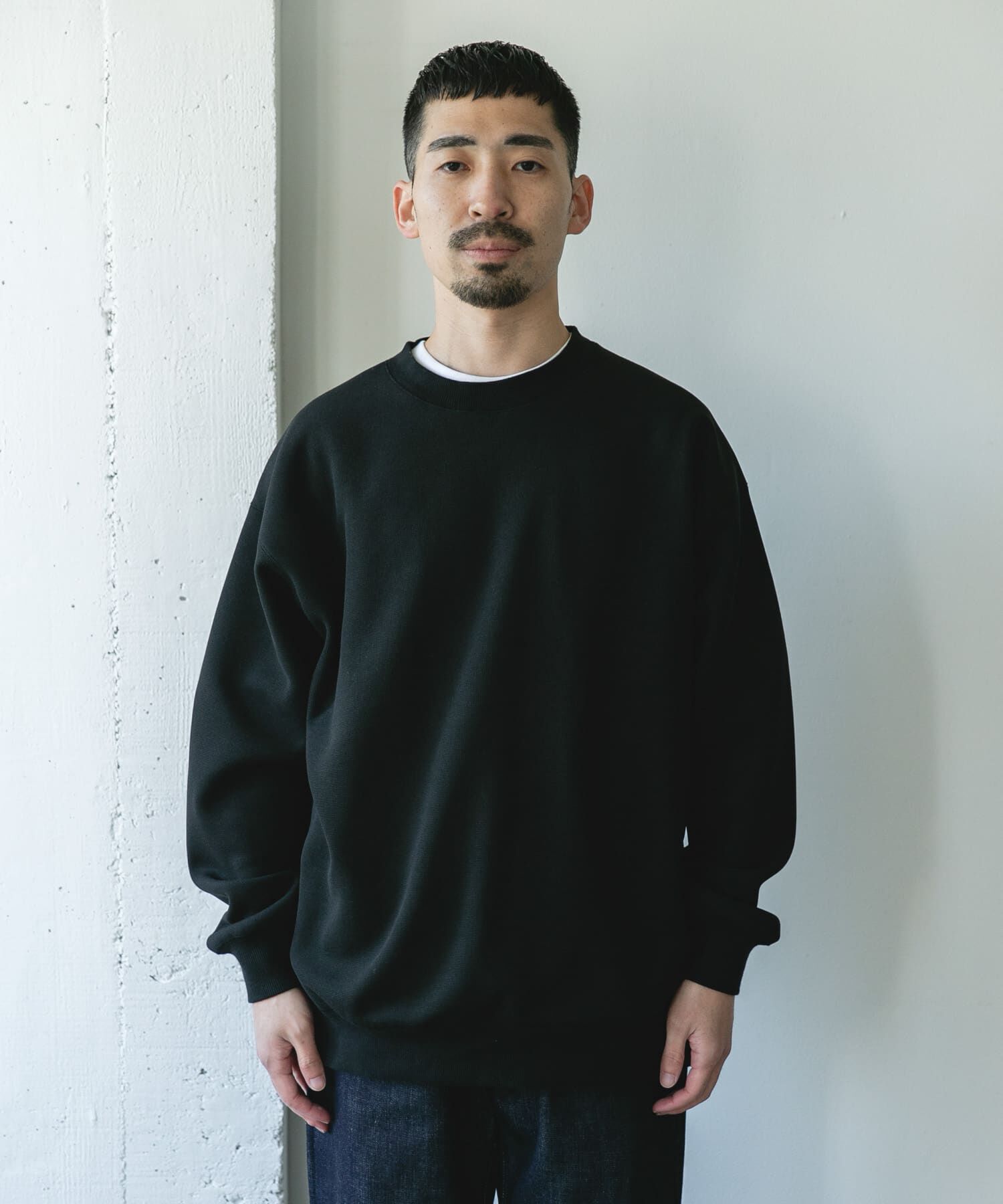 URBAN RESEARCH DOORS「ワッフルフリースクルーネックプルオーバー」|Tシャツ・カットソー|