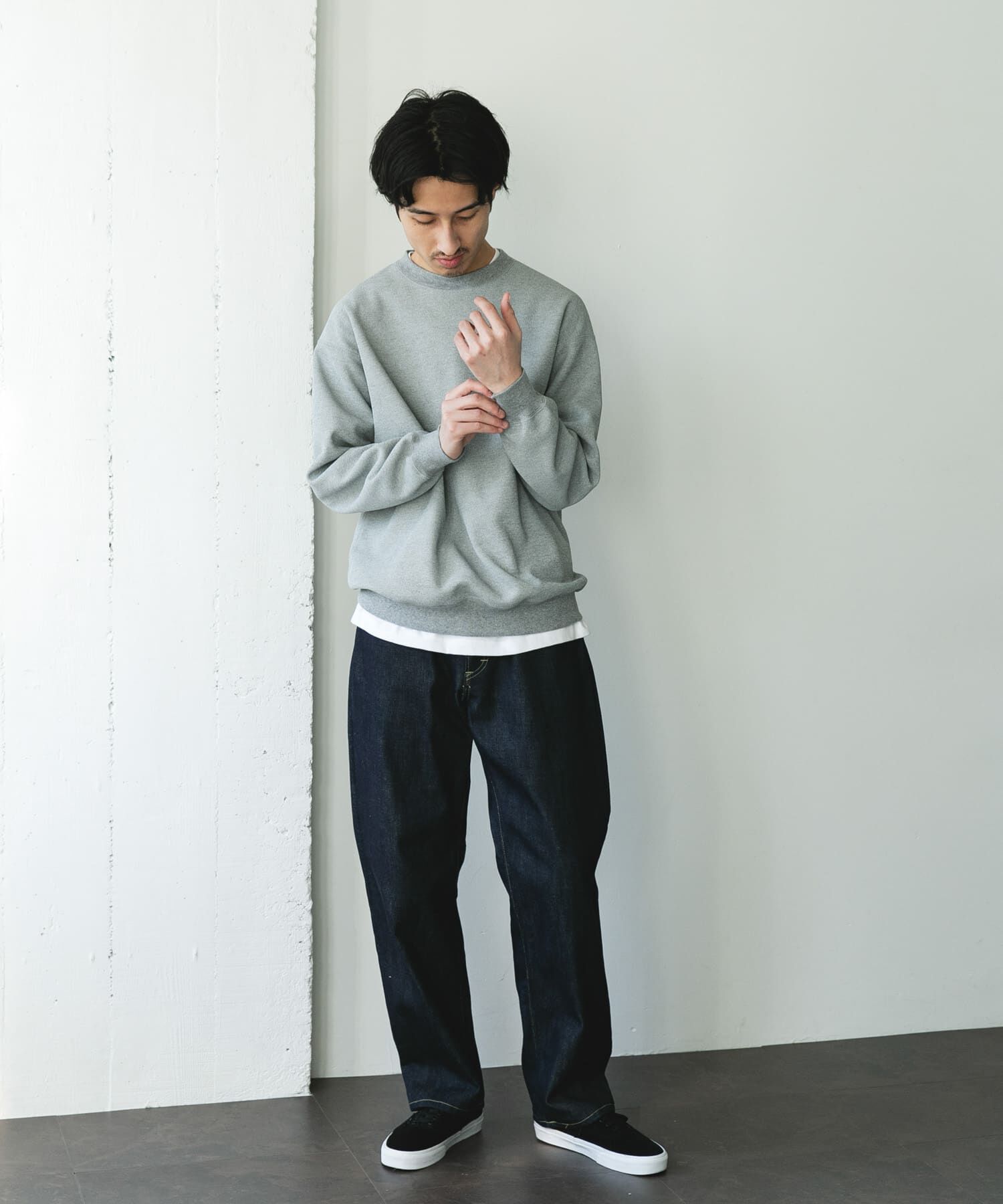 URBAN RESEARCH DOORS「ワッフルフリースクルーネックプルオーバー」|Tシャツ・カットソー|