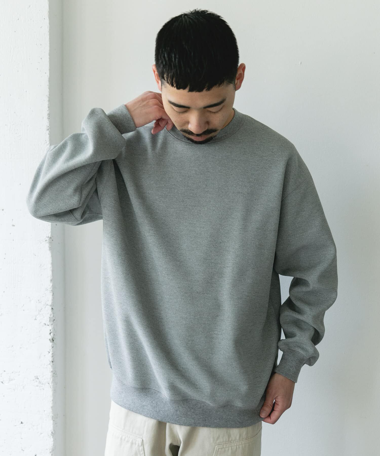 URBAN RESEARCH DOORS「ワッフルフリースクルーネックプルオーバー」|Tシャツ・カットソー|