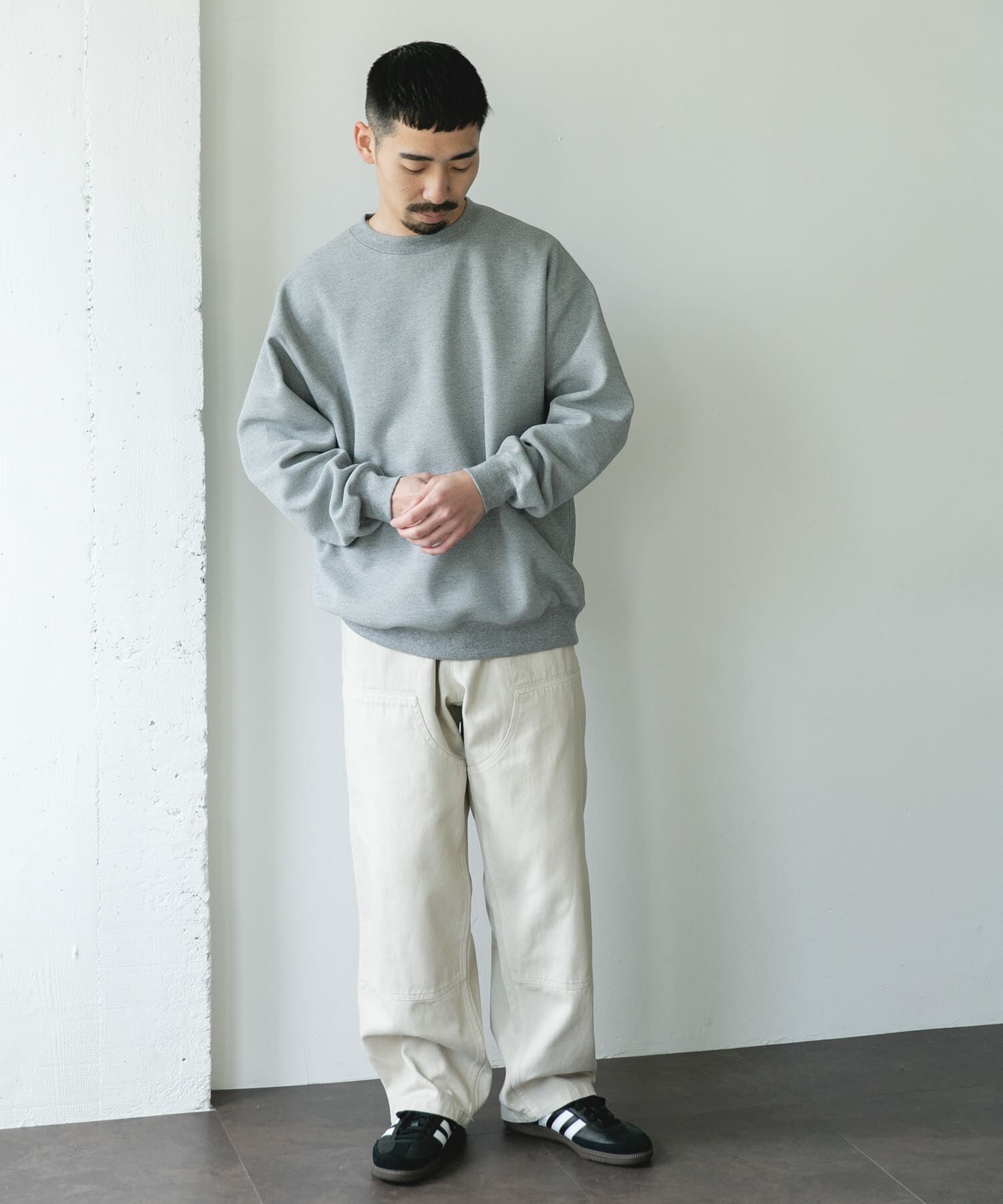 URBAN RESEARCH DOORS「ワッフルフリースクルーネックプルオーバー」|Tシャツ・カットソー|