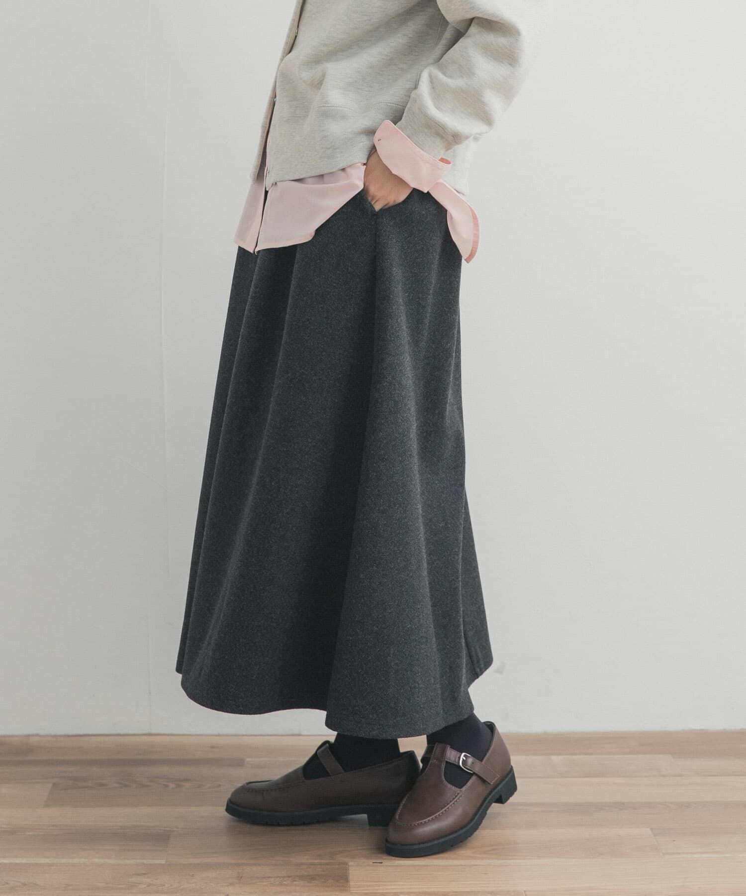 URBAN RESEARCH DOORS「カットギャザースカート」|スカート|