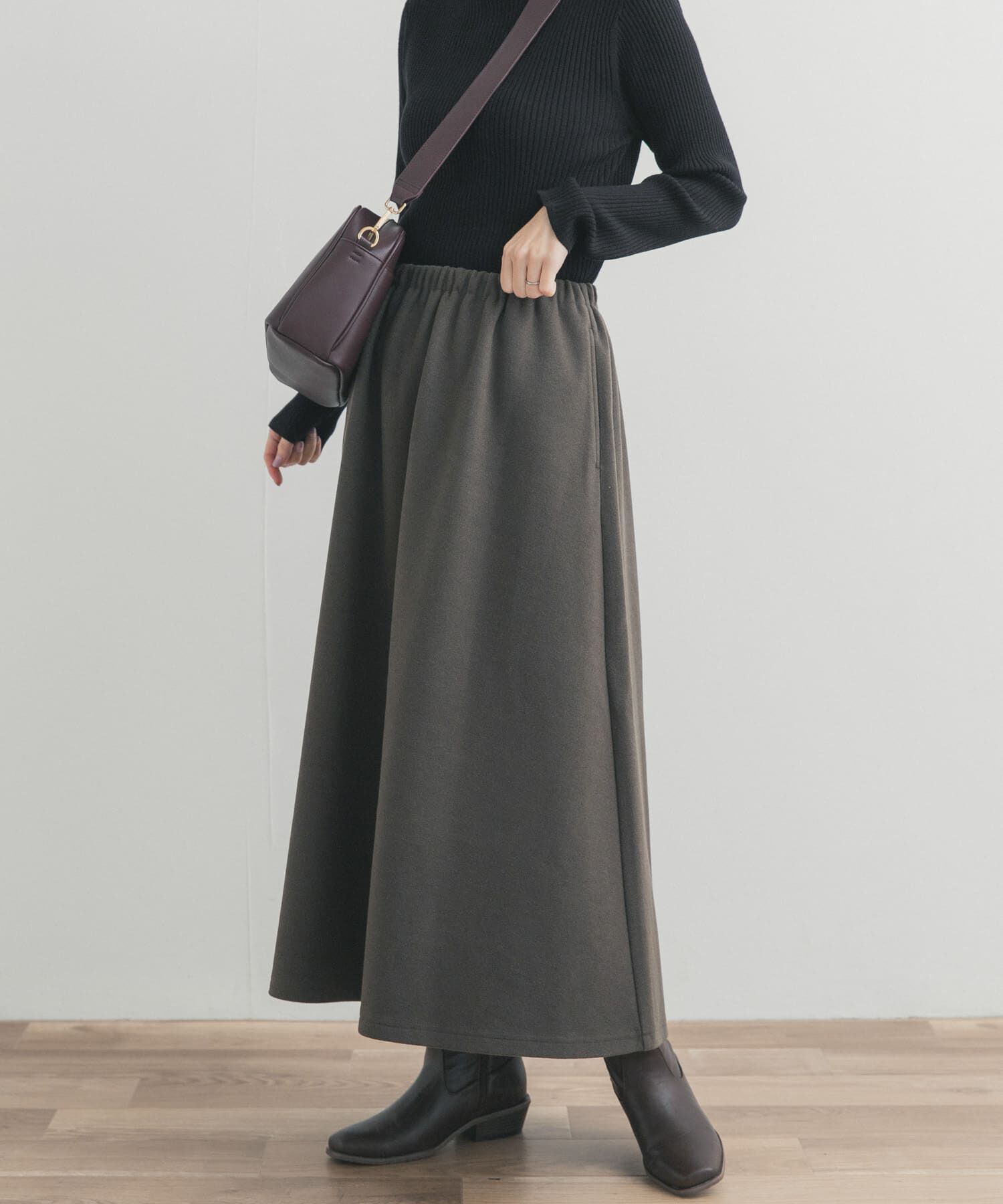 URBAN RESEARCH DOORS「カットギャザースカート」|スカート|