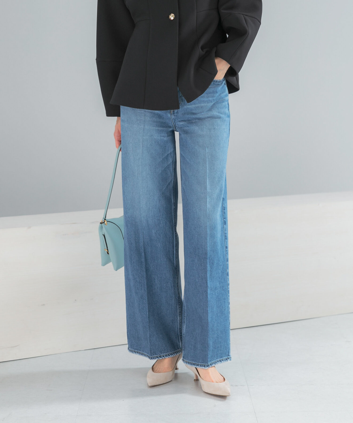 URBAN RESEARCH ROSSO「upper hights　THE SISTER MID-RISE」|デニム|ライトインディゴブル